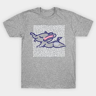 Cute Elephant Animal Yoga #5 Doodle Edition T-Shirt